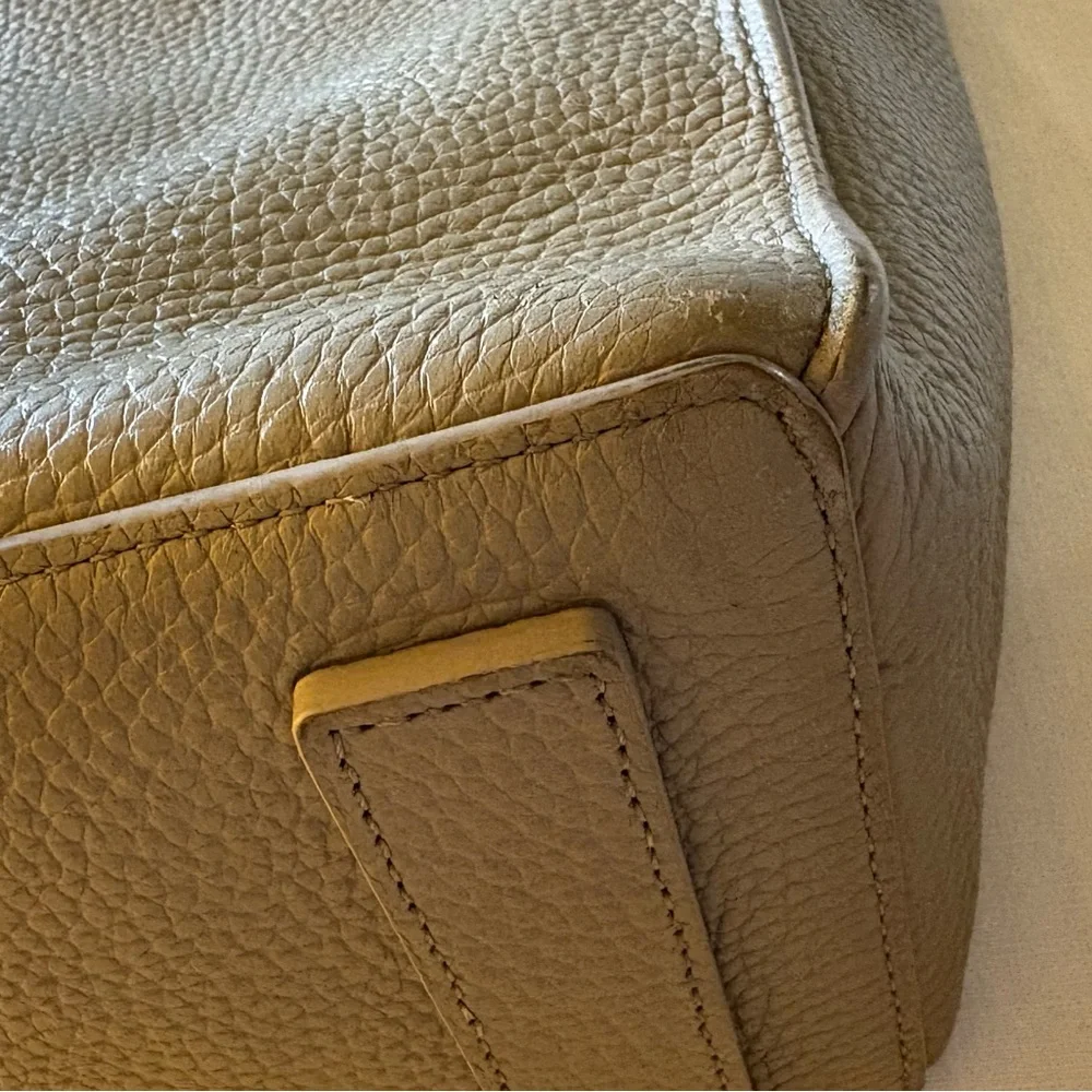 All Saints Gray Pebbled Gray Crossbody Bucket bag with Coin Purse and Dust Bag